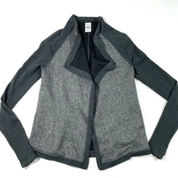 VSX Victorias Secret Open Front Quilted Knit Shirt Stitched - Picture 1 of 6